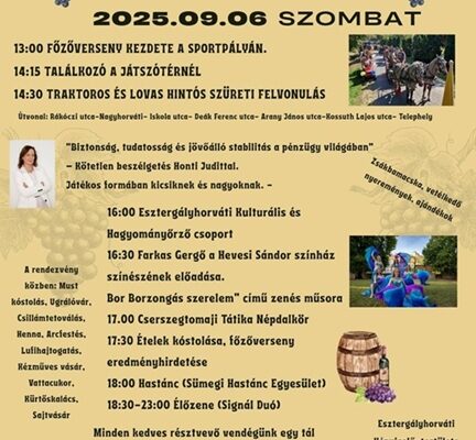 6. Esztergályhorváti Szüreti Fesztivál