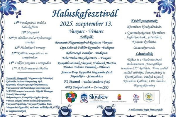 Haluska Fesztivál Vanyarc
