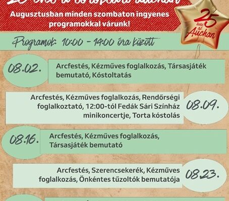 25. éves a soroksári Auchan