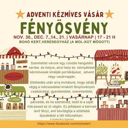 Fényösvény a Bohó Kertben