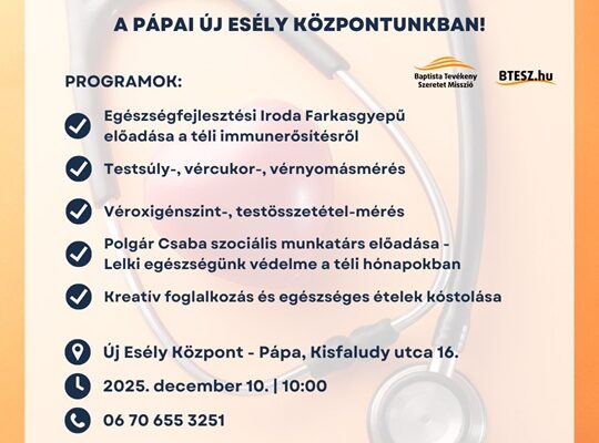 Egészségnap Új Esély Központ