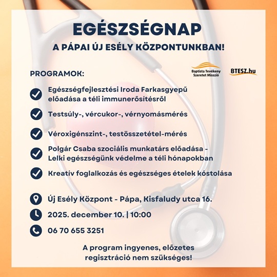 Egészségnap Új Esély Központ