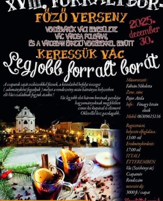 XVIII. Forraltborfőző Verseny Vác